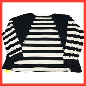 NWT! MADE BY HEIMISH USA WOMENS SZ 3XL,BLACK IS THERMAL,STRIPPED SOFT MATERIAL